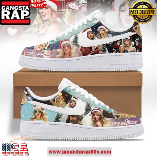 Taylor Swift Christmas Holiday Limited Edition Air Force 1 Running Sneakers