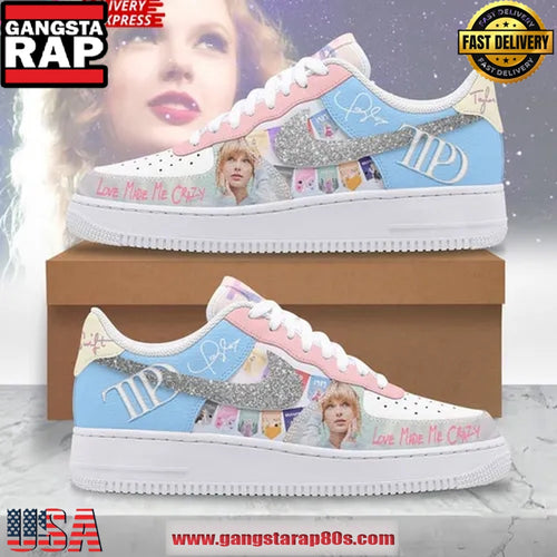Taylor Swift Love Made Me Crazy Edition Air Force 1 Sneakers Shoes