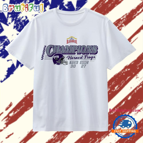 TCU Horned Frogs 2025 Valero Alamo Bowl Champions T Shirt