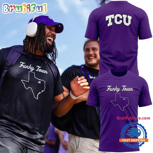TCU Horned Frogs Football Funky Town 2025 Limited Edition T Shirt