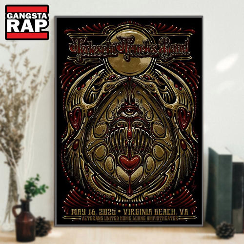 Tedeschi Trucks Band Veterans United Home Loans Amphitheater Virginia Beach, VA May 16 2025 Concert Poster Canvas Art