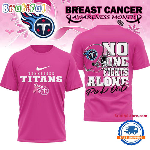 Tennessee Titans 2025 NFL Breast Cancer October Limited Edition 3D Shirt