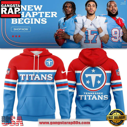 Tennessee Titans Cameron Ward Red-Blue Limited Edition Hoodie