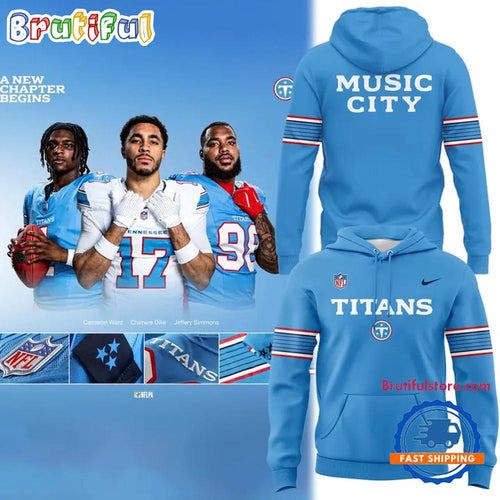 Tennessee Titans Music City Light Blue Uniform 2026 Hoodie T-Shirt