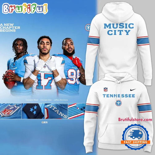 Tennessee Titans Music City White Uniform 2026 Hoodie T-Shirt