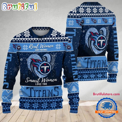 Tennessee Titans Real Women Love Football Ugly Christmas Sweater