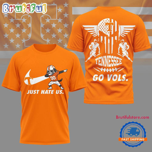 Tennessee Volunteers 2025 NCAA Just Hate Us Limited 3D Shirt