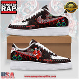Terrifier 3 Santa Clown Christmas Air Force 1 Running Sneakers Shoes