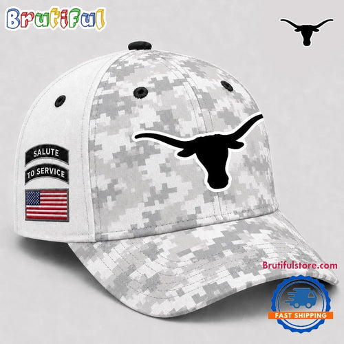 Texas Longhorns 2026 NCAA Veterans Salute To Service Camo Classic Cap