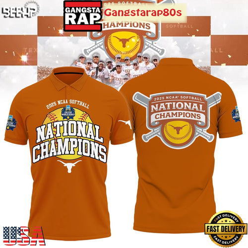 Texas Longhorns Softball Women’s College World Champions 2025 Special Edition Polo Shirt