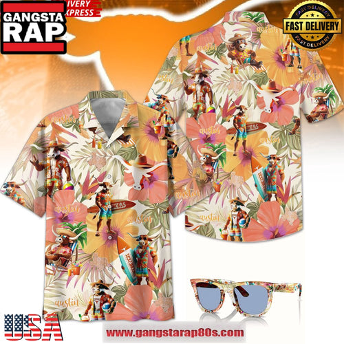 Texas Longhorns Summertime Special Edition Aloha Hawaiian Shirt