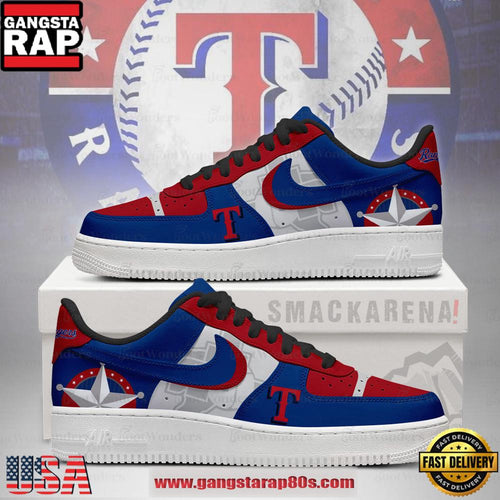 Texas Rangers MLB Unique Sports Air Force 1 Low Top Shoes Running Sneakers