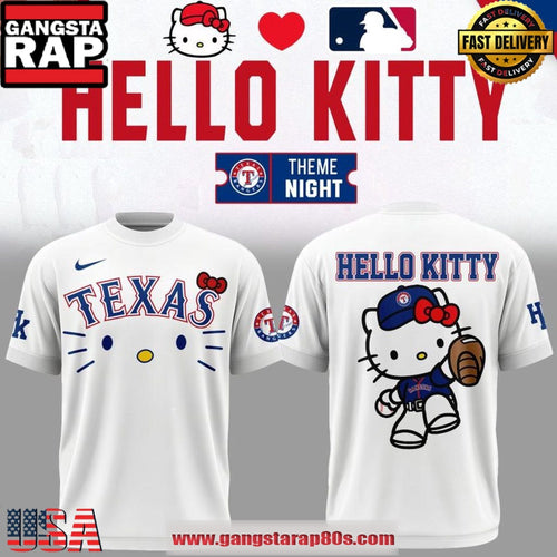 Texas Rangers x Hello Kitty Night 2026 New T-Shirt