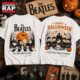 The Beatles x Snoopy Peanuts Happy Halloween All You Need Is Love 3D Shirt , Music Trending 3D Shirt