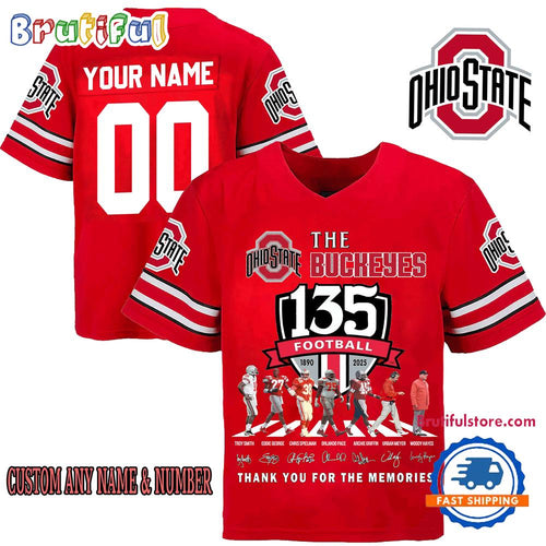 The Buckeyes 135th Anniversary 1890-2025 Football Jersey