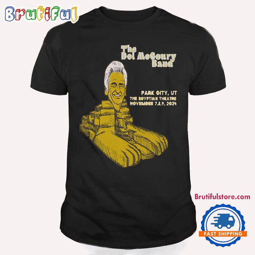 The Del McCoury Band Egyptian Theatre Park City UT Nov 7-9 2024 Tour T Shirt