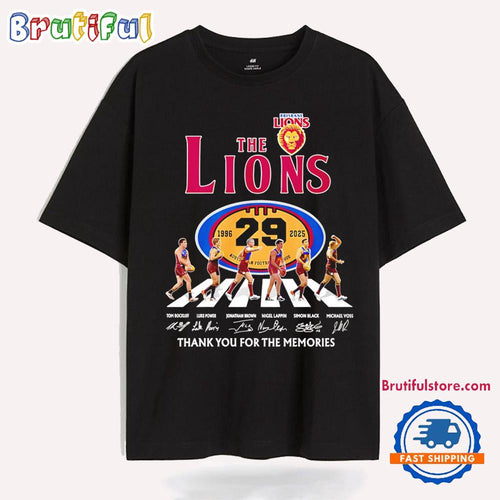 The Lions 29 Anniversary 1996 2025 Thank You for the Memories T Shirt
