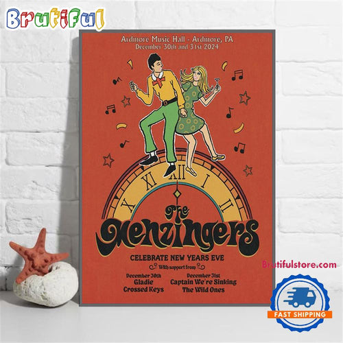 The Menzingers December 30-31 2024 Live At Ardmore Music Hall Ardmore PA Poster Canvas