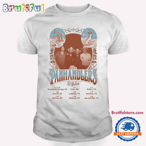 The Panhandlers Live In 2025 Tour T Shirt