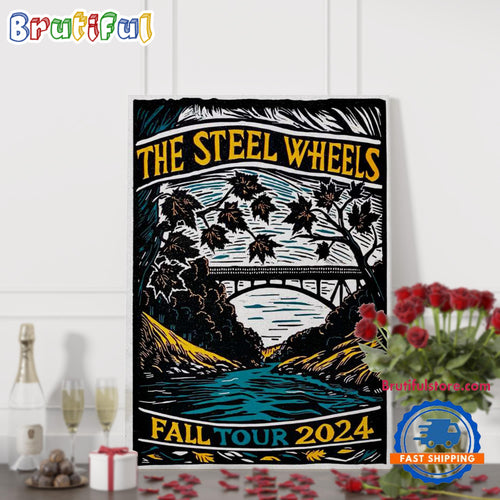 The Steel Wheels Nov 2024 Tour Poster Canvas Art