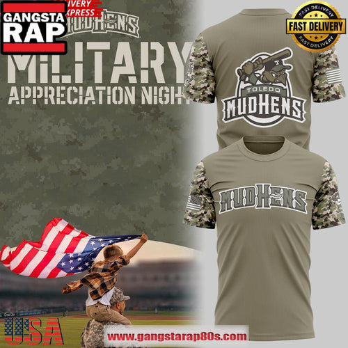 Toledo Mud Hens Military Appreciation Night 2025 Unisex T-Shirt
