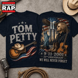 Tom Petty 911 Memorial 25th Anniversary 3D Shirt Hoodie T-Shirt