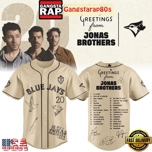 Toronto Blue Jays x Greetings From Jonas Brothers Baseball Jersey Shirt
