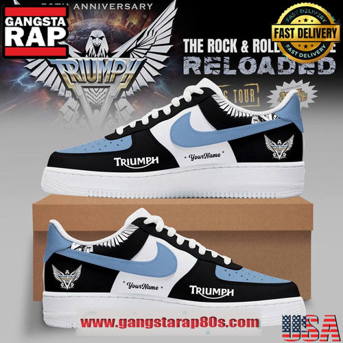 TRIUMPH - The Rock - Roll Machine Reloaded Tour 2026 Custom Air Force 1 Running Sneakers Shoes