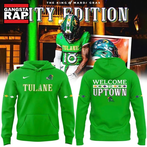 Tulane Green Wave 2026 City Edition Green Hoodie T-Shirt