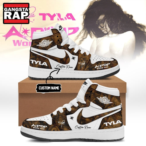 Tyla A POP World Tour Signature 2026 Custom Name Air Jordan 1 Hightop Shoes