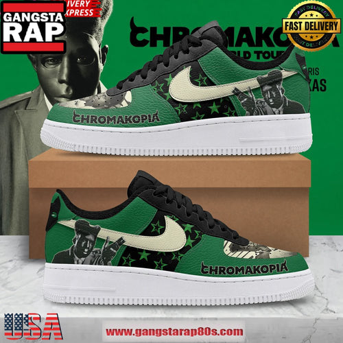 Tyler The Creator Chromakopia Special Edition Air Force 1 Running Sneakers Shoes