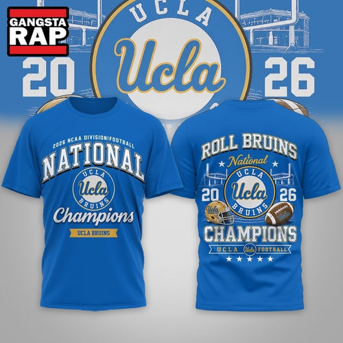 UCLA Bruins NCAA Road to Glory 2026 Football Champions 3D Shirt