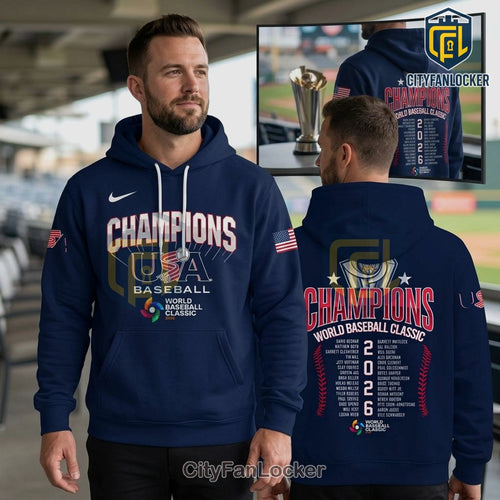 USA Baseball WBC Champions 2026 Limited Edition Graphic Hoodie