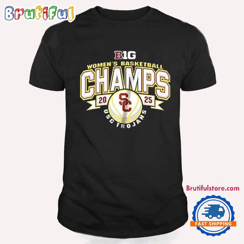 USC Trojans 2025 Big Ten Women’s Basketball Regular Season Champions T Shirt