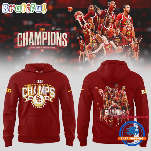 USC Trojans Women’s Basketball 2025 Champions Limited Hoodie Shirt