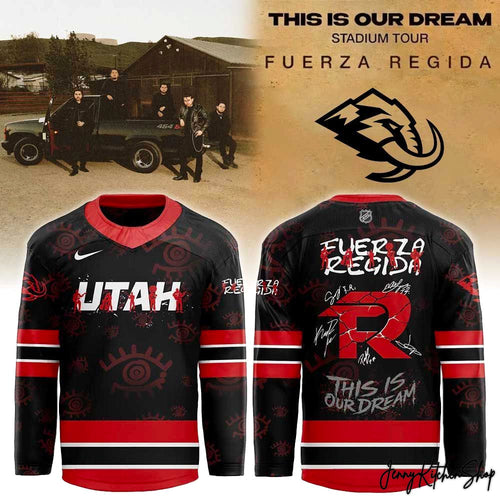 Utah Mammoth x Fuerza Regida 2026 This is our Dream Stadium Tour Hockey Jersey