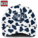 Utah State Aggies Football Cow Print Gameday 2026 Cap