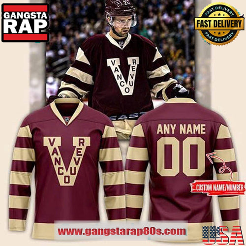 Vancouver Canucks Vancouver Millionaires Heritage Design Custom Hockey Jersey