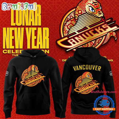 Vancouver Canucks Year of the Snake Black Hoodie