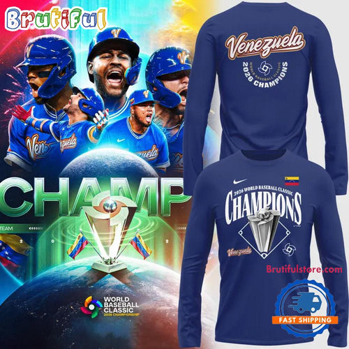 Venezuela Baseball World Baseball Classic Champions Royals 2026 Long Sleeve Shirt