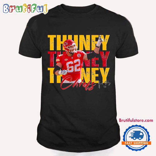 Vintage Joe Thuney 62 Kansas City Chiefs Football Players Super Bowl 2025 T Shirt