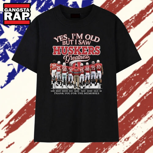 Vintage Nebraska Huskers Greatness Signatures T Shirt