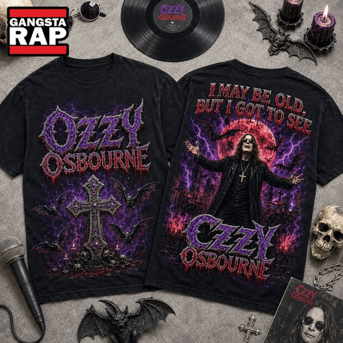 Vintage Ozzy Osbourne I May Be Old Graphic 3D Shirt , Music Trending 3D Shirt