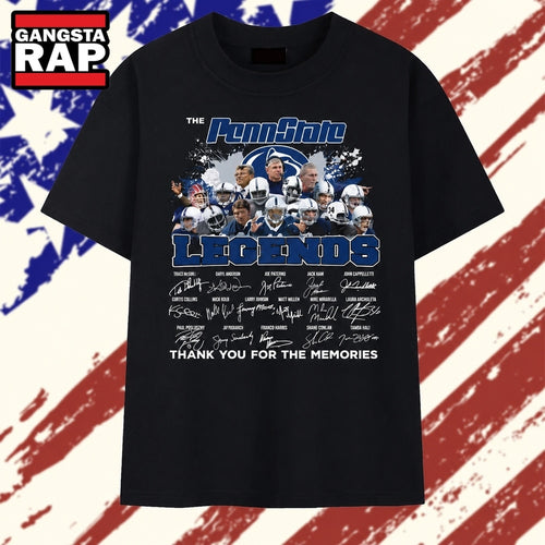 Vintage Penn State Legends Signatures College Football T Shirt
