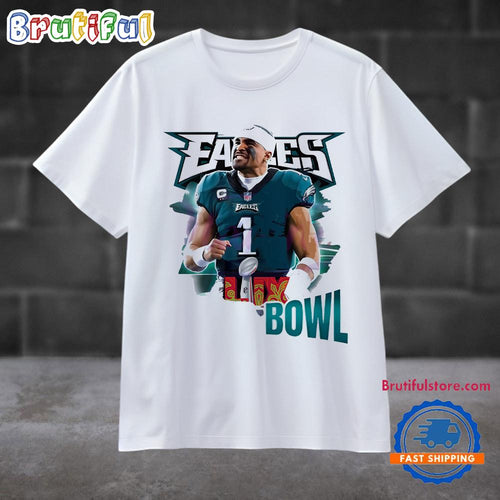 Vintage Philadelphia Eagles Jalen Hurts Super Bowl Lix Mvp T Shirt
