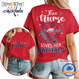 Washington Capitals NHL Nurse Appreciation Month Unisex All Over Print T Shirt