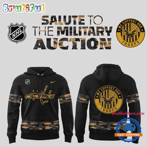 Washington Capitals Salute to Military 2025 NHL New Hoodie
