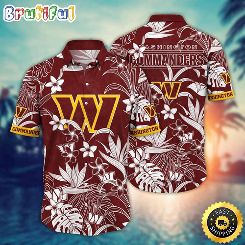 Washington Commanders Hawaii Shirt Flower Vacation Mood Shirts