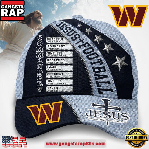 Hats Washington Commanders Jesus The Way The Truth The Life Baseball Cap
