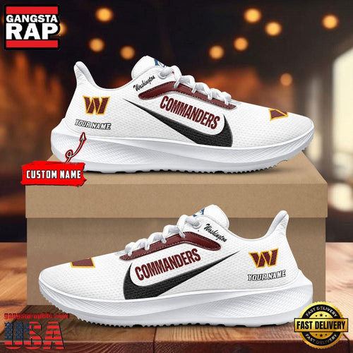 Custom Name Washington Commanders New Design Air Force 1 Shoes Running Sneakers